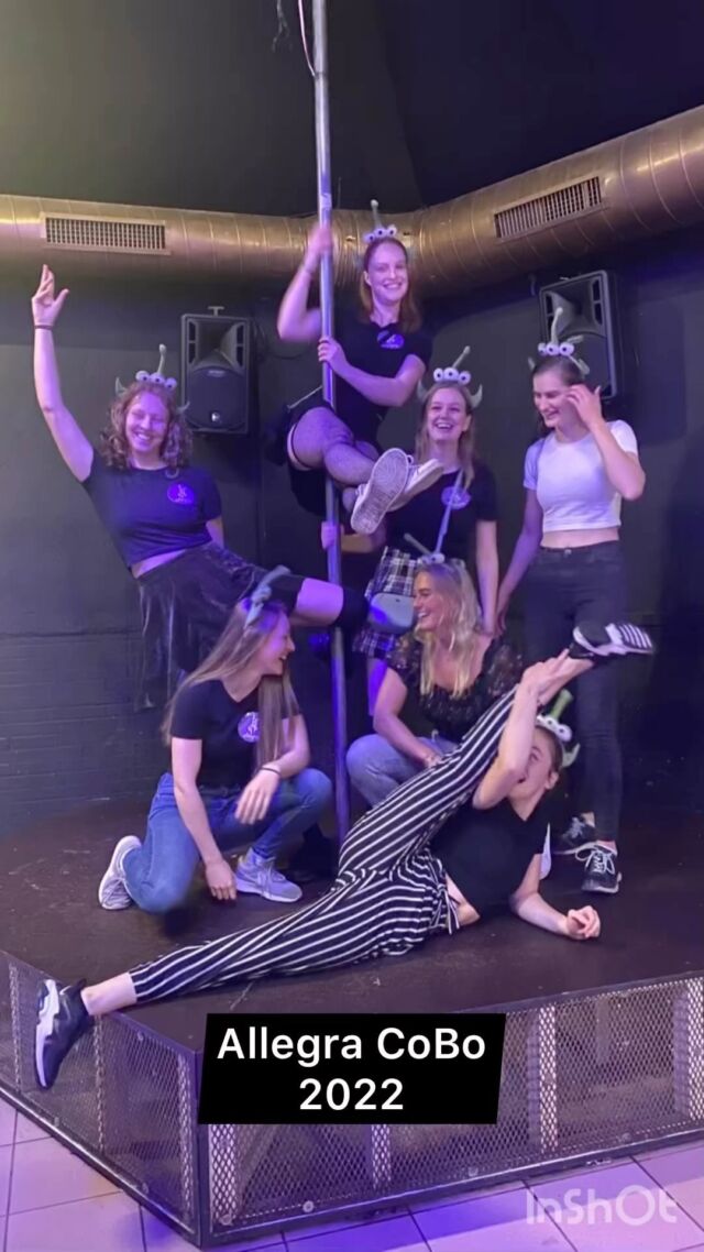 Throwback to the very first Allegra CoBo ✨

So here is what happens if a bunch of happy Allegra members take over de bunker 🥳
We all had an amazing time and are super thankful to all the other boards and friends that joined us that night 🥰

- and a friendly reminder to everyone else to definitely not miss our CoBo next year 🥳

@swu_thymos 
@wubda.wageningen 
@studentdancefactory_ 
@hipacstjoris 
@wswvhellingproof 
@wstvsplit
@gtcwalhalla 

#pole #poledance #poledanceparty